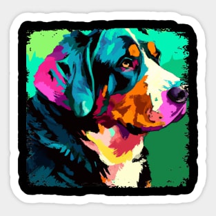 Greater Swiss Mountain Dog Pop Art - Dog Lover Gifts Sticker